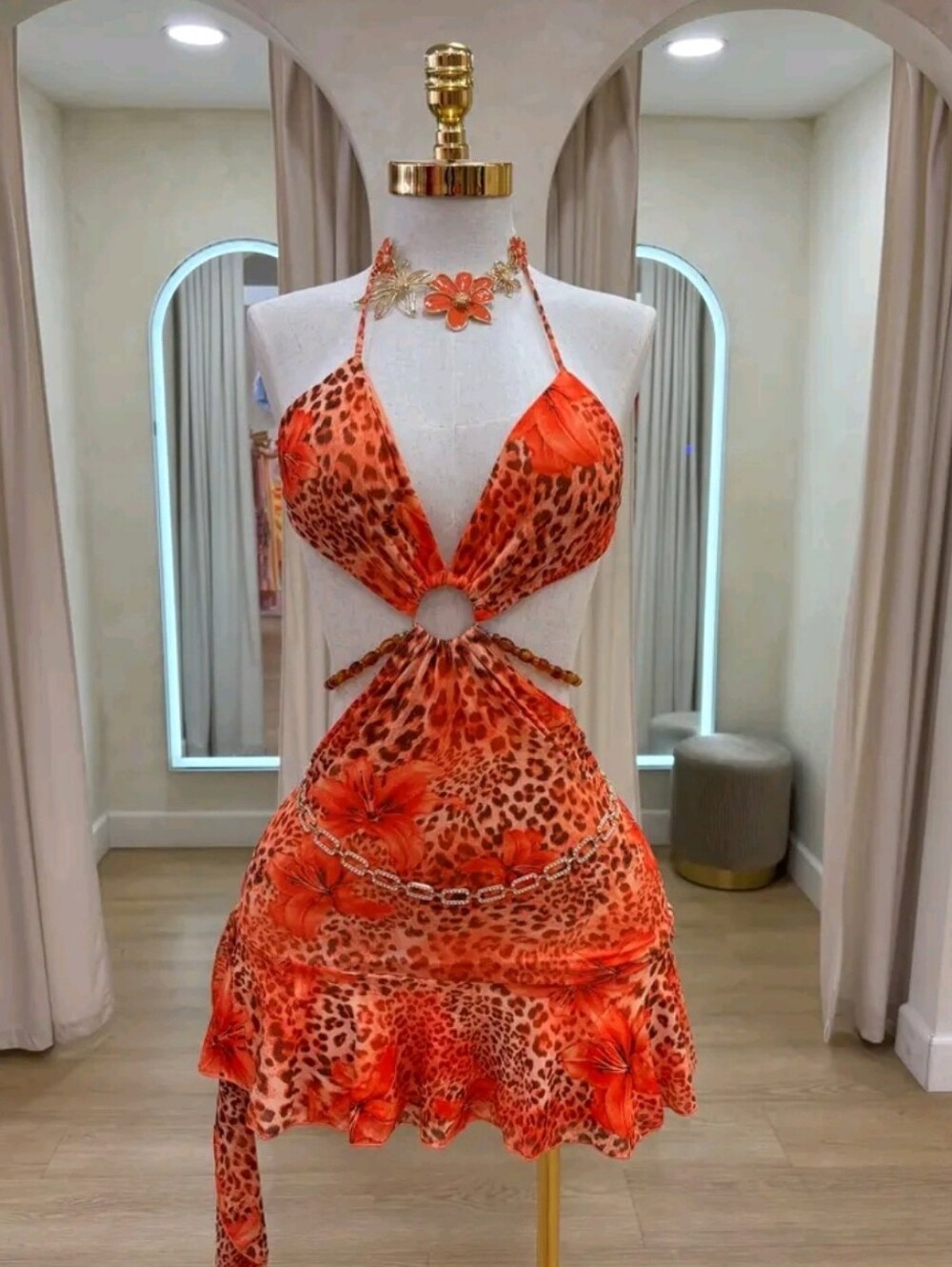Karol G Orange Dress